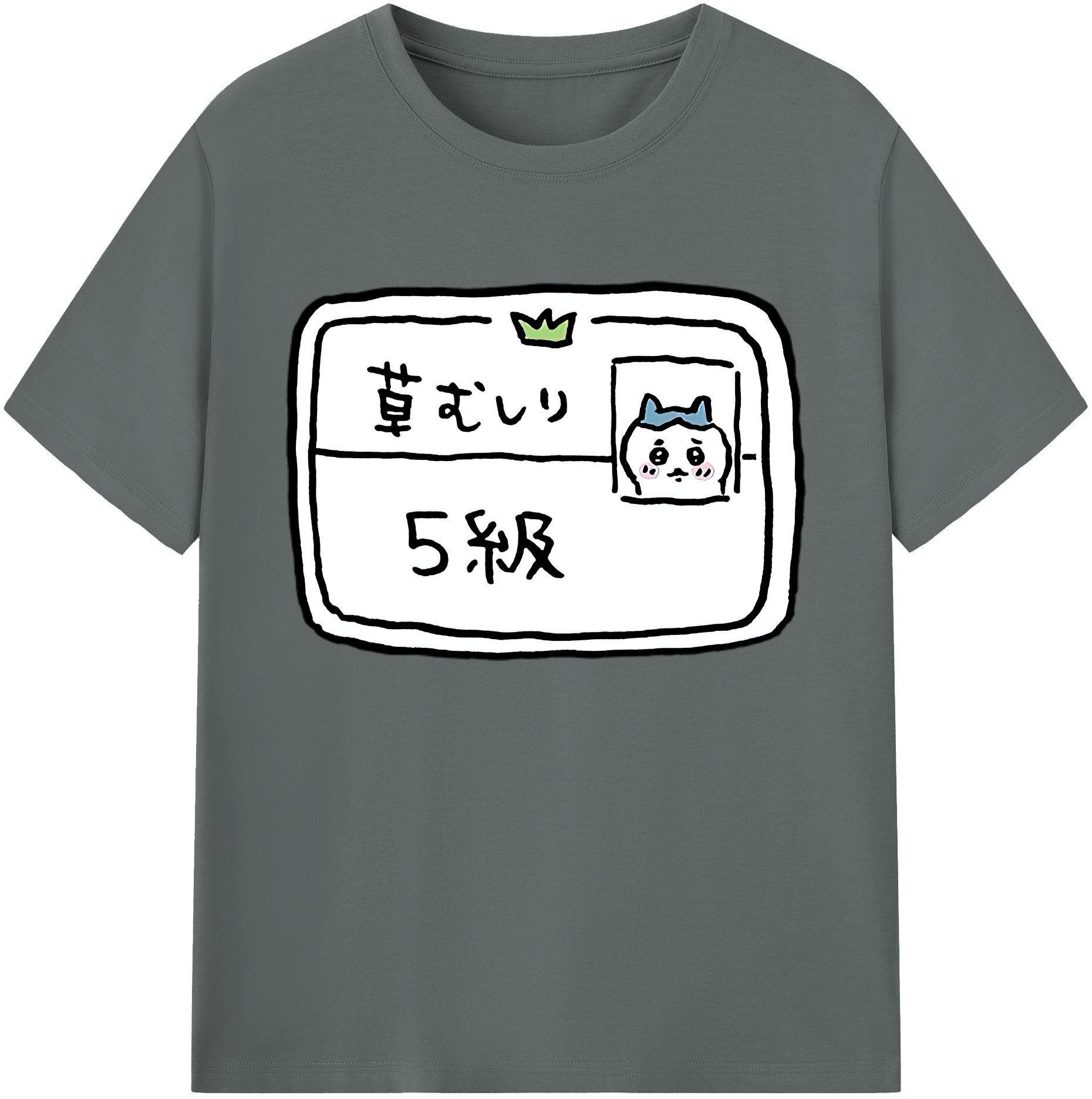 （画像用） ちいかわ ハチワレ Chii-kawa hachiware 綿100％ メンズ半袖Tシャツ｜肌触りやわらか＆通気性
